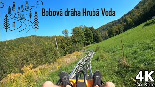 Bobová Dráha Hruba Voda  4K OnRide  Wiegand Alpine Coaster  POV [upl. by Annuaerb]