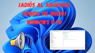 Como CAMBIAR SONIDO DE INICIO DE WINDOWS 11 O 10 [upl. by Watts]