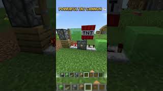 How to make Simple TNT Cannon in Minecraft 💪🏻 minecrafttutorial [upl. by Mcallister]