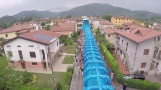 SCIVOLO GONFIABILE PIU LUNGO D ITALIA  150Mt A GUSSAGO FESTA ORATORIO DI SALE [upl. by Baudelaire]