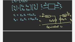 Equivalent circuit of Zparameters and solving problems for finding zparameters of two port network [upl. by Ameh]