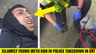 SHOCKING Footage Shows ISLAMIST Found With Gun In Police Takedown In Birmingham [upl. by Kingdon]