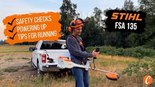 Let’s talk about the…Stihl FSA 135 BatteryPowered Brushcutter [upl. by Borg]