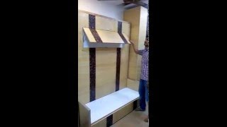 Wall bed With Sofa with storage compartment [upl. by Kcirredal]