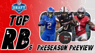 Ollie Gordon Quinshon Judkins amp More  Preseason Rankings of the Top 2025 NFL Draft RBs [upl. by Jecon146]