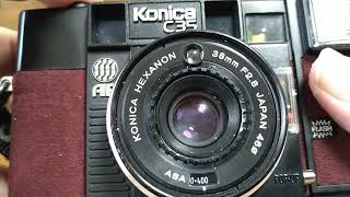 ジャンク品で売られていたKONICA C35 AFを動作確認、撮影してみました [upl. by Dupaix102]