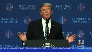 President Trump Leaves Summit With Kim Jong Un With No Deal [upl. by Ees]