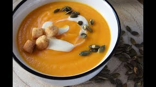 CREMA DE CALABAZA Y ZANAHORIA y consejos para que las cremas os queden perfectas [upl. by Mihalco]