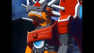 GeoGreymon digievoluciona a RizeGreymon  Digimon Data Esquad  Latino  HD [upl. by Smiley964]