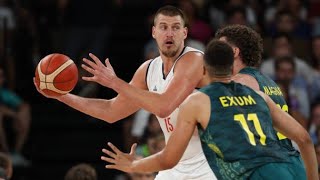 Australia vs Serbia Men Basketball  Live Highlights  2024 Olympics 6820241 [upl. by Ydnam]