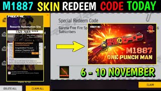 FREE FIRE REDEEM CODE TODAY 6 NOVEMBER REDEEM CODE FREE FIRE  FF REDEEM CODE TODAY 6 NOVEMBER FF [upl. by Collum577]