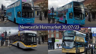 Buses at Newcastle Haymarket  300723 [upl. by Vizza]