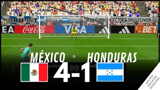 MÉXICO vs HONDURAS 41 PENALTIES • Simulación amp Recreación de Video Juego [upl. by Agata]