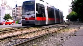 Tramvaie Siemens ULF in Oradea 5  Siemens ULF Trams in Oradea 5 15 06 amp 16 07 2010 [upl. by Ewolram]