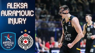 Aleksa Avramovic broke his nose  Efes  Partizan  Euroleague 2023  24 [upl. by Troc]