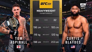 🔴 UFC 304 Tom Aspinall vs Curtis Blaydes 2  Full Fight amp Highlights  Heavyweight Title Bout [upl. by Yvonner]