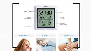 Ecowitt Giveaways WH0280 Indoor Outdoor Thermometer Temperature Humidity Monitor [upl. by Nabi]