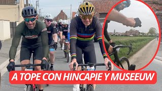 CORRIENDO la GRAN FONDO PARÍSROUBAIX con HINCAPIE y MUSEEUW [upl. by Tessi]