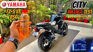 Yamaha FZS V3 BS6 Mileage Test🔥🔥 City  Shocking results😱 [upl. by Ahsinrats407]