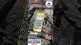 COMO PROBAR BATERÍA ALTERNADOR Y REGULADOR electricidadautomotriz electronicaautomotriz [upl. by Krutz529]