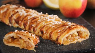 Apple Tart Puff Pastry  Quick and Easy Dessert  How Tasty Channel [upl. by Emmaline]