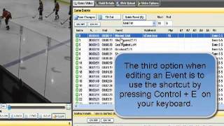 Editing Game Events  Part 1  STEVA Hockey PRO [upl. by Ak603]