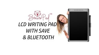 LCD Writing Tablet with save function memory storage and Bluetooth  The BeaverPad [upl. by Dalury]