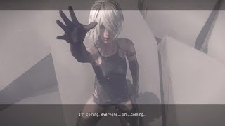 Route C KoShi Red Girl RoShi KoShi amp RoShi 9S  Ending C A2s Ending  NieR Automata [upl. by Chiquia439]