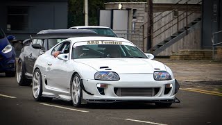 Japanese Cars Leaving JapShow Finale at Santa Pod 2024 [upl. by Moe]