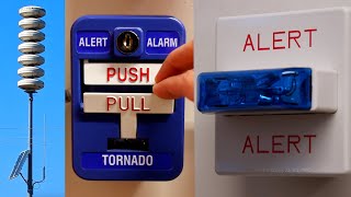 TornadoFire Alarms doing Alternate Wail  Wheelock amp FireLite System Test 22 [upl. by Nylssej]