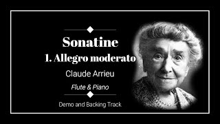 1 Allegro moderato  Sonatine  Claude Arrieu  Demo and backing track [upl. by Acinnad]