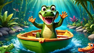 Row Row Row Your Boat Nursery Rhyme Song for Kids [upl. by Fatsug]