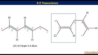 EZ Nomenclature Part 2 Nomenclature of polyenes [upl. by Ennaihs]