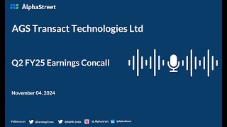 AGS Transact Technologies Ltd Q2 FY202425 Earnings Conference Call [upl. by Yerdna]