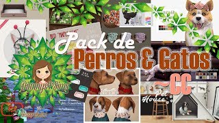 Los sims 4  Pack de Perros y Gatos CC [upl. by Jade470]