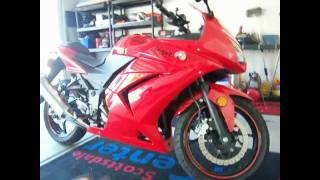 How to Take Off the Lower Fairings on the 2008 Kawasaki Ninja 250R [upl. by Rosmarin]