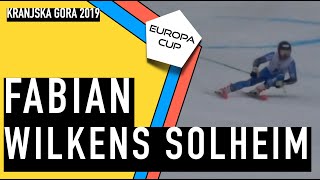 CRASH  Fabian Wilkens SOLHEIM  EUROPA CUP GS Kranjska Gora 2019 [upl. by Benni]