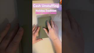 Unstuffing my clothing envelope for matching holiday pajamas cashstuffing adhdbudgeting budgeting [upl. by Yttap]