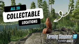 SILVERRUN FOREST  Collectable Locations  Farming Simulator 22 [upl. by Ieluuk]