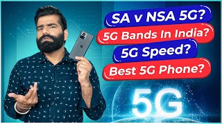 Best 5G Phone SA Vs NSA 5G Bands 5G Speeds Jio Vs AirTel🔥🔥🔥 [upl. by Divine208]