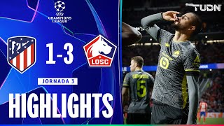 HIGHLIGHTS  Atlético de Madrid vs Lille  UEFA Champions League 2425  TUDN [upl. by Halette]