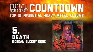 5 DEATH Scream Bloody Gore  Top 10 Influential Heavy Metal Albums Metal Injection [upl. by Monsour793]