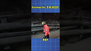 How Much Does a Coal Miner Make Per Second ⛏️💵 [upl. by Reklaw161]