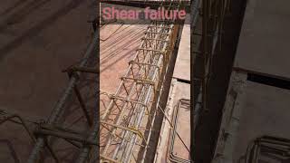 Shear failure  Beam  Column  CPWD  shorts video [upl. by Mickelson]