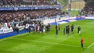 La célébration de la victoire AJ Auxerre Paris Fc [upl. by Nyleahs]