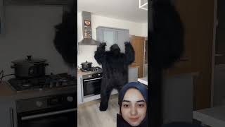 Scared gorillas comedy funny shorts trending [upl. by Enilrad150]