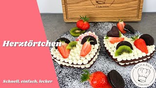 Herztörtchen Muttertagsedition  Das perfekte Geschenk zum Muttertag  Einfaches amp schnelles Rezept [upl. by Eronel452]