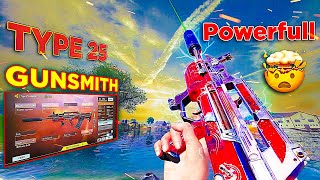 NO RECOIL in ANY RANGE  FAST KILLING  BEST TYPE 25 GUNSMITH CODM BR  CODM BR GAMEPLAY [upl. by Nauaj]