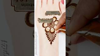 Easy Simple Mehndi Design Using Blade mehndidesigns youtubeshorts easymehndi viralshort shorts [upl. by Ob]