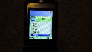 Motorola V3 Cingular Ringtones [upl. by Dagnah]